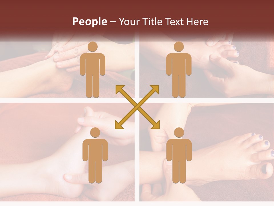A Collage Of Photos Of A Woman Receiving A Foot Massage PowerPoint Template