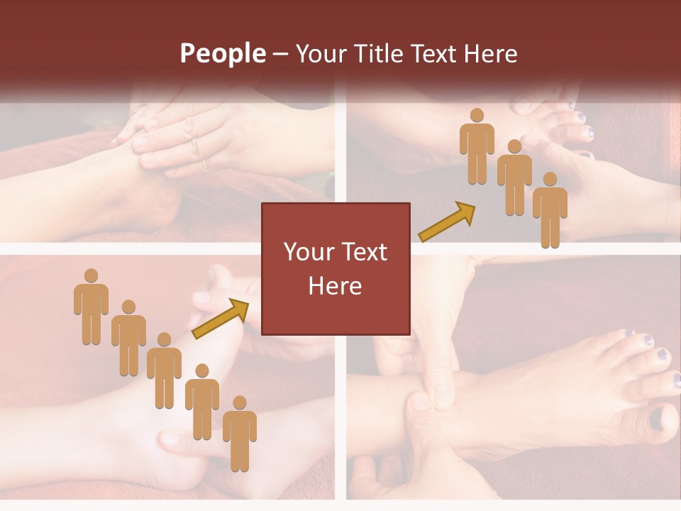 A Collage Of Photos Of A Woman Receiving A Foot Massage PowerPoint Template