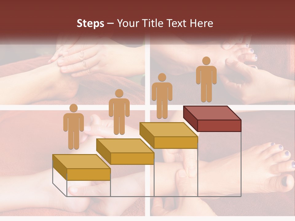 A Collage Of Photos Of A Woman Receiving A Foot Massage PowerPoint Template