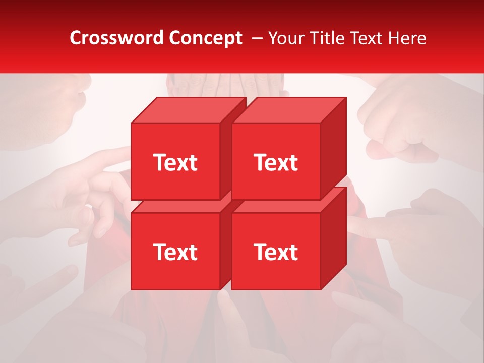 A Group Of People Covering Their Faces With Their Hands PowerPoint Template