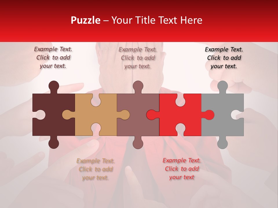 A Group Of People Covering Their Faces With Their Hands PowerPoint Template