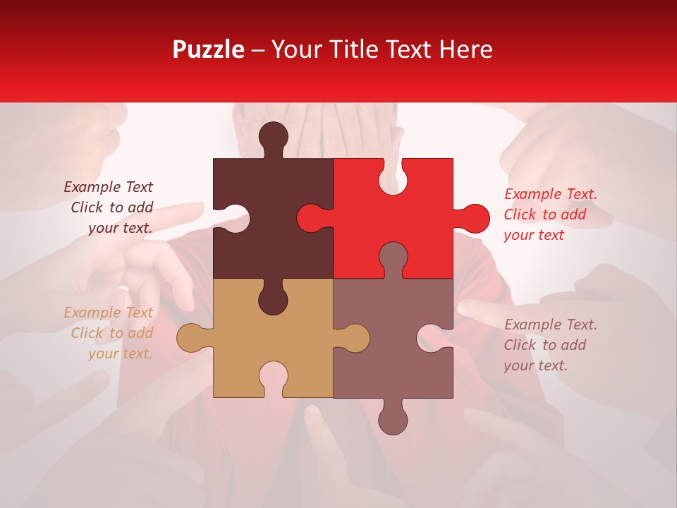 A Group Of People Covering Their Faces With Their Hands PowerPoint Template