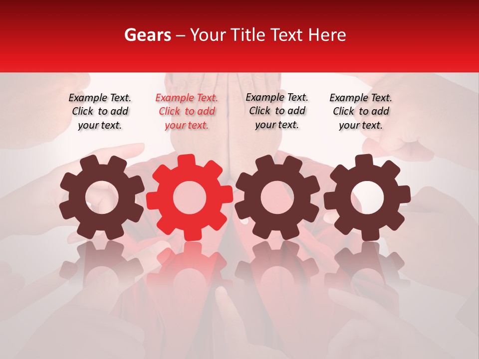 A Group Of People Covering Their Faces With Their Hands PowerPoint Template