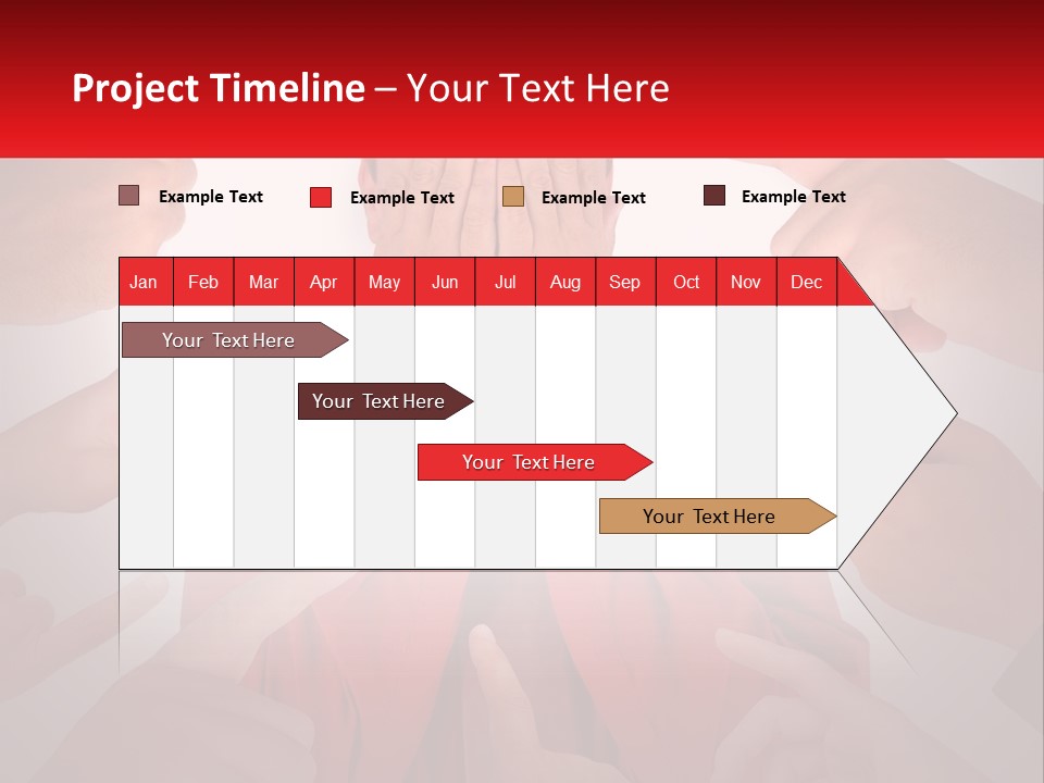 A Group Of People Covering Their Faces With Their Hands PowerPoint Template