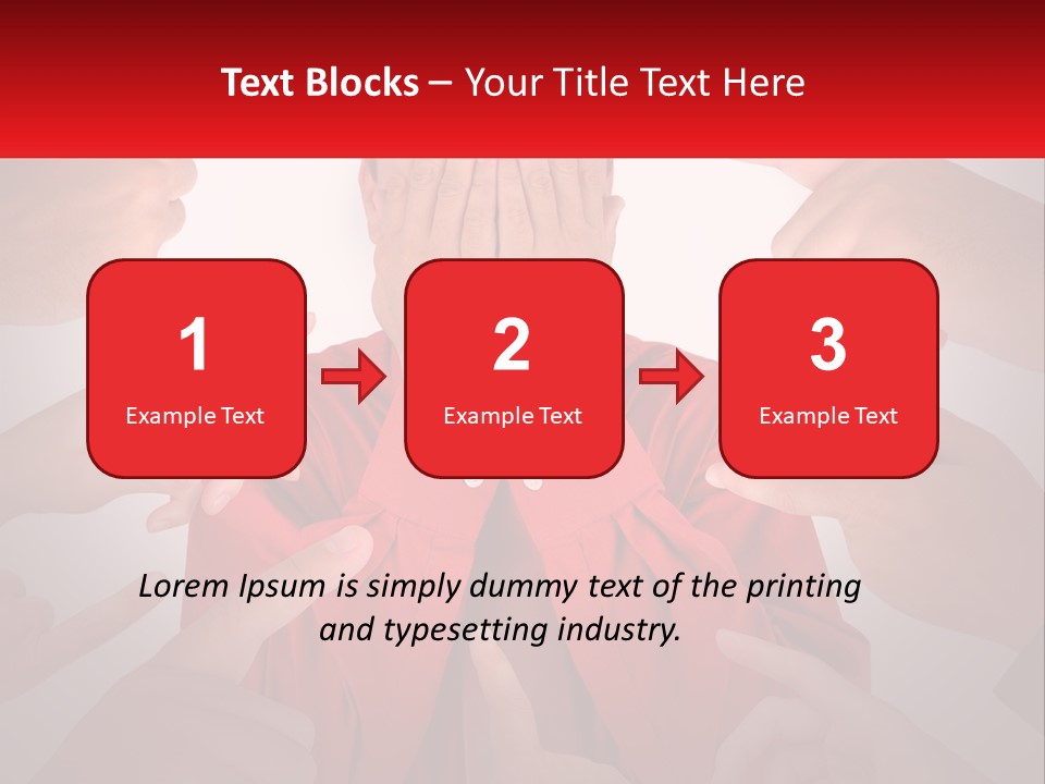 A Group Of People Covering Their Faces With Their Hands PowerPoint Template