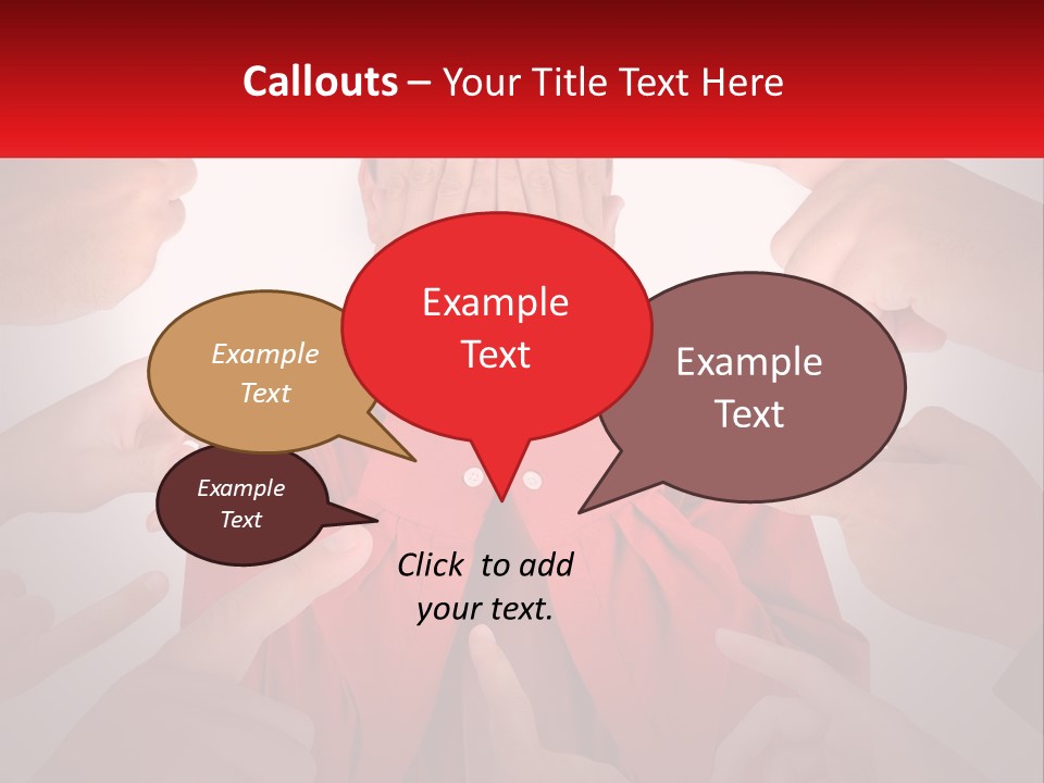 A Group Of People Covering Their Faces With Their Hands PowerPoint Template