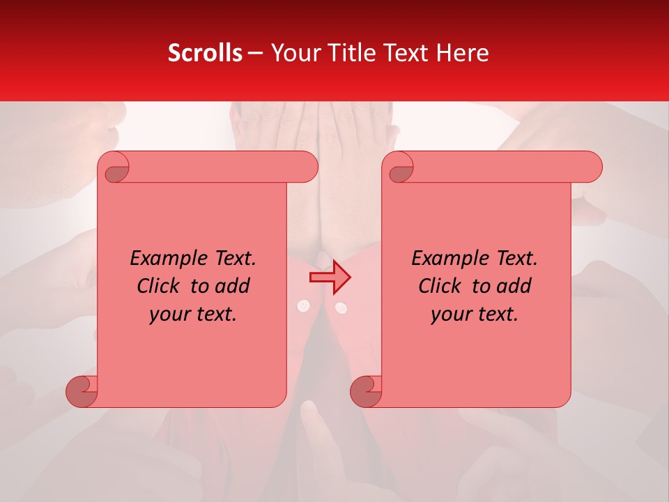 A Group Of People Covering Their Faces With Their Hands PowerPoint Template