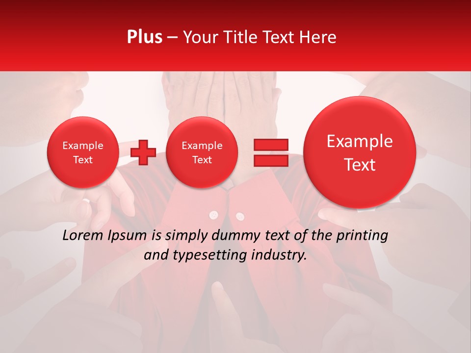 A Group Of People Covering Their Faces With Their Hands PowerPoint Template