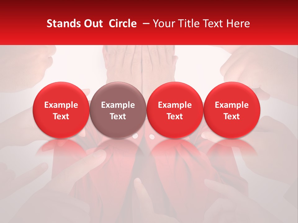 A Group Of People Covering Their Faces With Their Hands PowerPoint Template