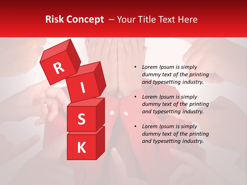 A Group Of People Covering Their Faces With Their Hands PowerPoint Template