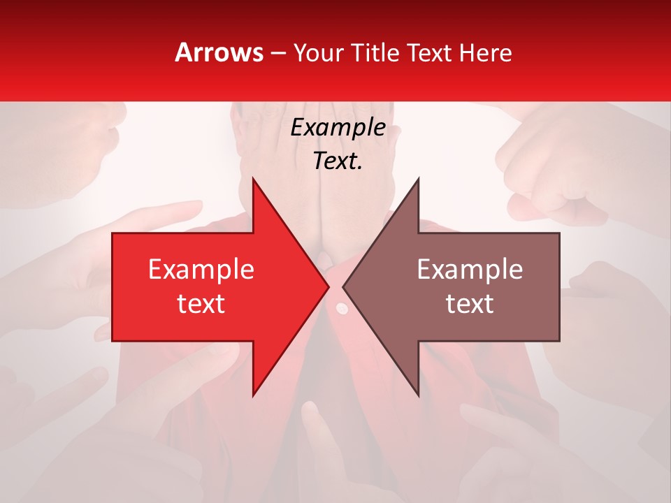 A Group Of People Covering Their Faces With Their Hands PowerPoint Template