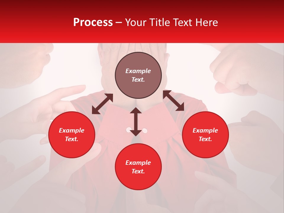 A Group Of People Covering Their Faces With Their Hands PowerPoint Template
