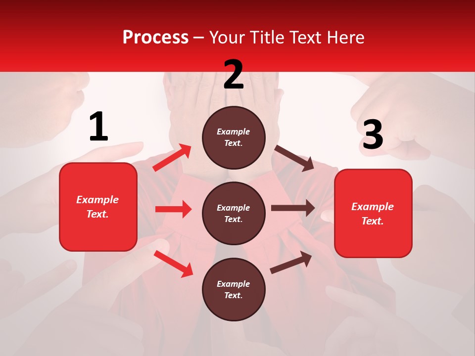 A Group Of People Covering Their Faces With Their Hands PowerPoint Template