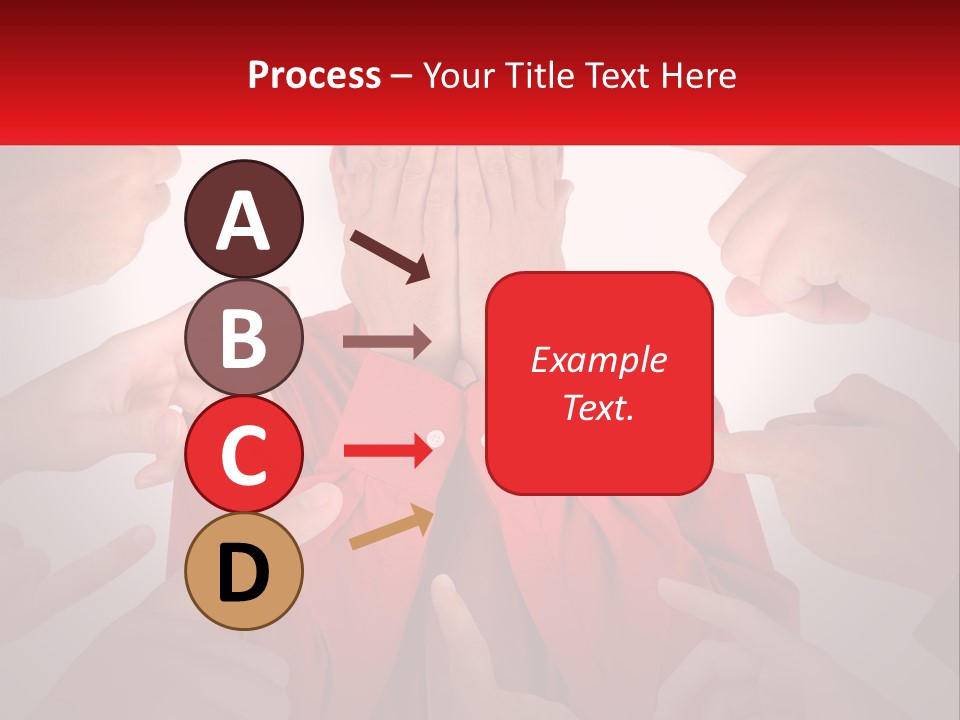 A Group Of People Covering Their Faces With Their Hands PowerPoint Template