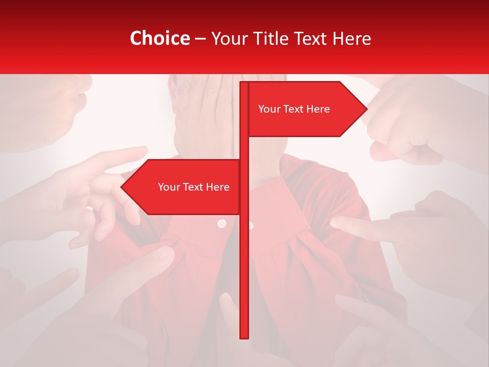 A Group Of People Covering Their Faces With Their Hands PowerPoint Template