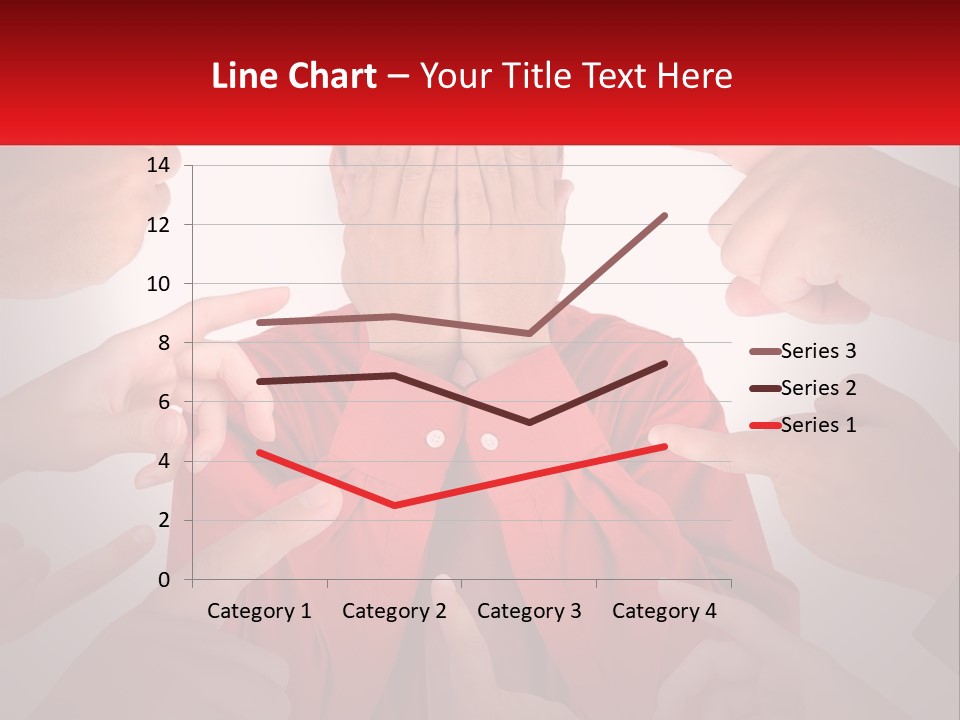 A Group Of People Covering Their Faces With Their Hands PowerPoint Template