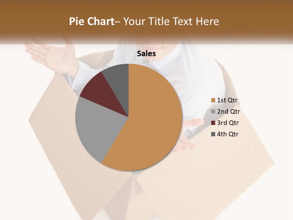 A Man Sitting In A Cardboard Box With His Hands Out PowerPoint Template