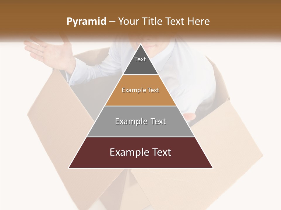 A Man Sitting In A Cardboard Box With His Hands Out PowerPoint Template