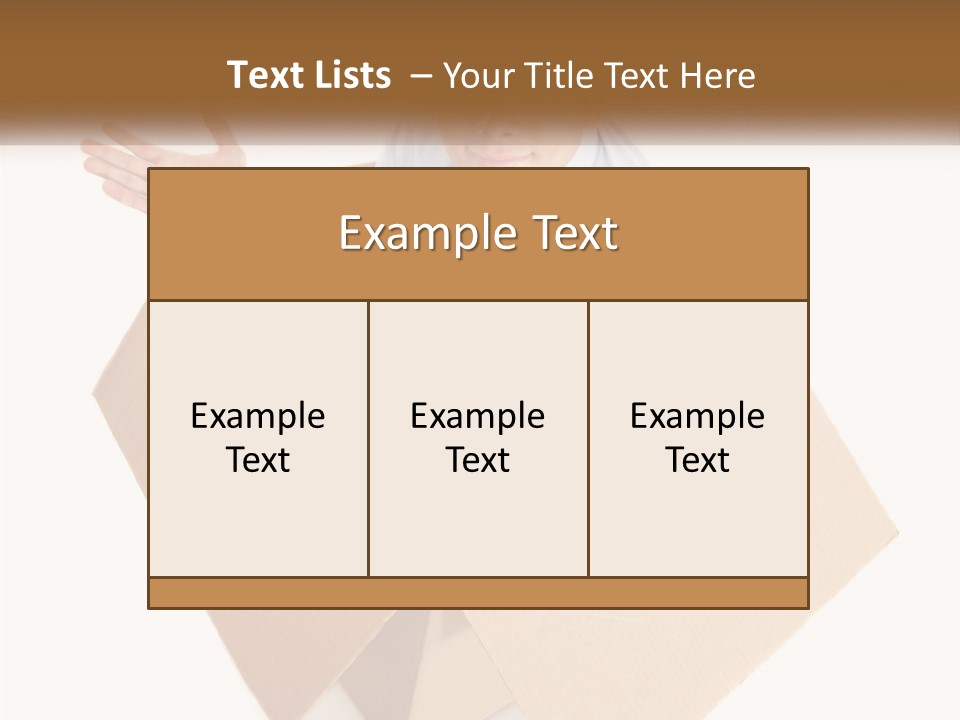 A Man Sitting In A Cardboard Box With His Hands Out PowerPoint Template