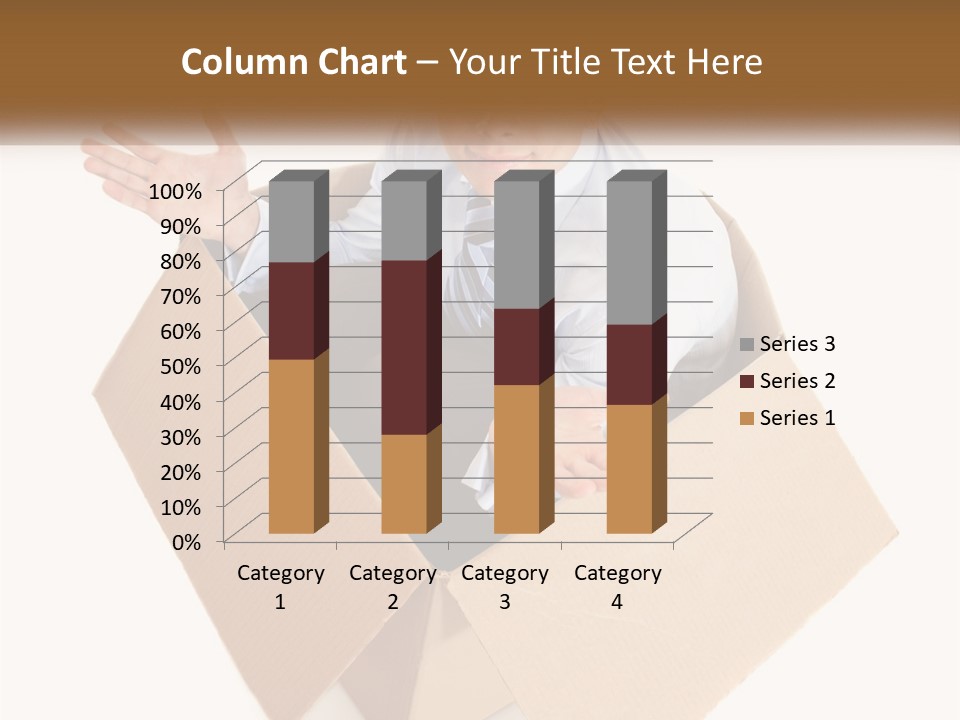 A Man Sitting In A Cardboard Box With His Hands Out PowerPoint Template