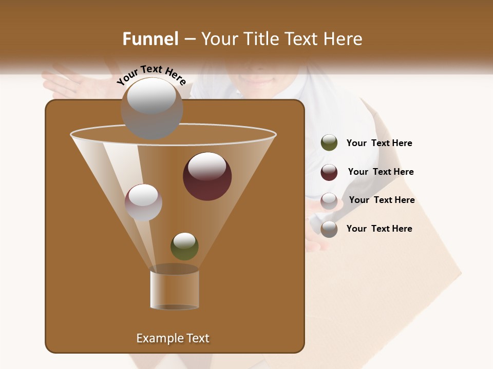 A Man Sitting In A Cardboard Box With His Hands Out PowerPoint Template