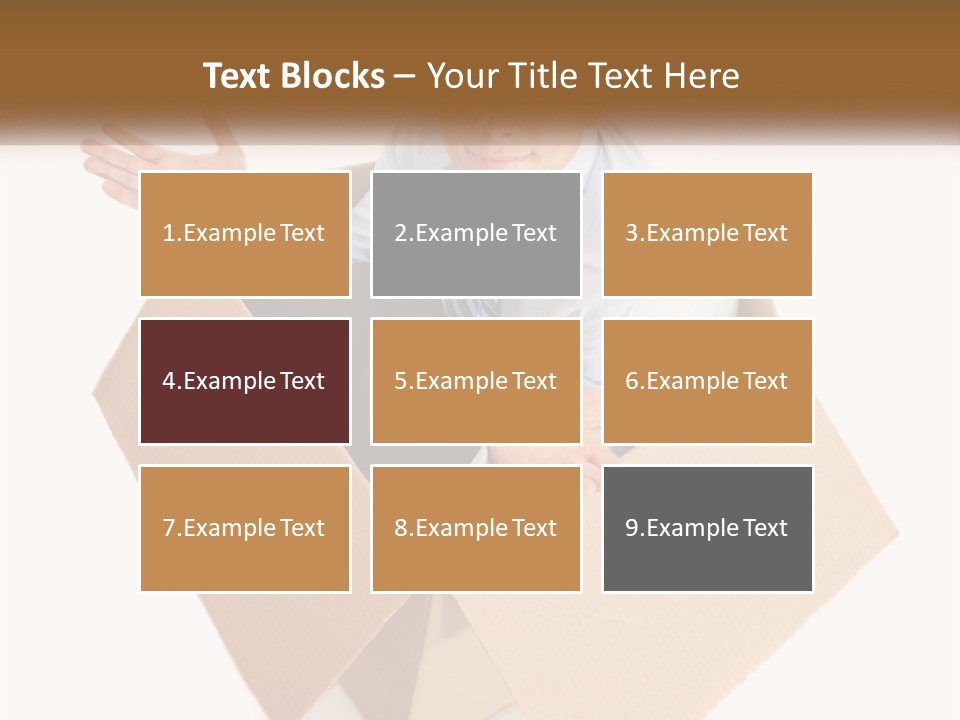 A Man Sitting In A Cardboard Box With His Hands Out PowerPoint Template