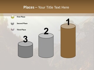 A Picture Of A Mountain Range With Trees In The Foreground PowerPoint Template