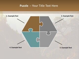 A Picture Of A Mountain Range With Trees In The Foreground PowerPoint Template