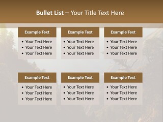 A Picture Of A Mountain Range With Trees In The Foreground PowerPoint Template