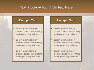 A Picture Of A Mountain Range With Trees In The Foreground PowerPoint Template