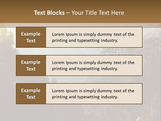 A Picture Of A Mountain Range With Trees In The Foreground PowerPoint Template
