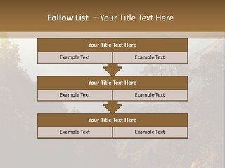 A Picture Of A Mountain Range With Trees In The Foreground PowerPoint Template