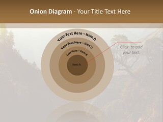 A Picture Of A Mountain Range With Trees In The Foreground PowerPoint Template