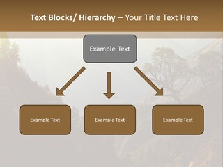 A Picture Of A Mountain Range With Trees In The Foreground PowerPoint Template