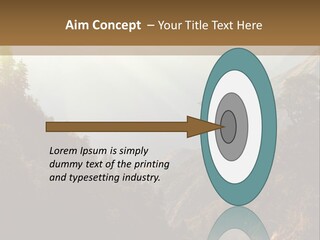 A Picture Of A Mountain Range With Trees In The Foreground PowerPoint Template