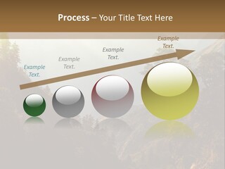 A Picture Of A Mountain Range With Trees In The Foreground PowerPoint Template