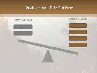 A Picture Of A Mountain Range With Trees In The Foreground PowerPoint Template