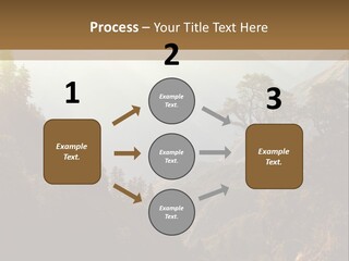 A Picture Of A Mountain Range With Trees In The Foreground PowerPoint Template