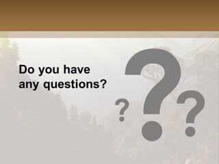 A Picture Of A Mountain Range With Trees In The Foreground PowerPoint Template