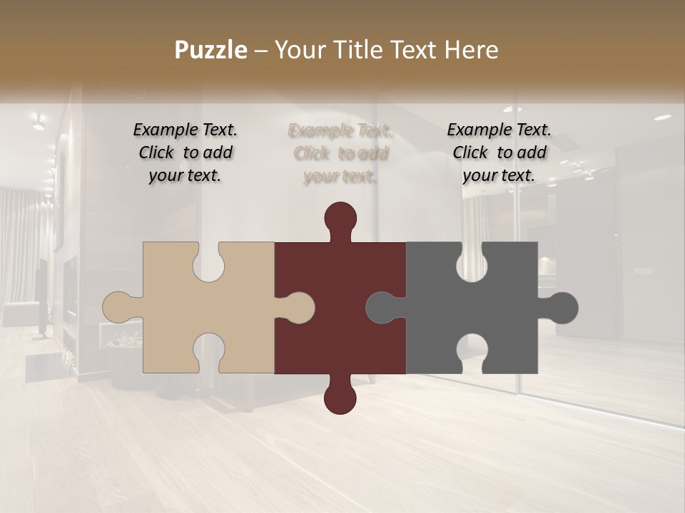 A Room With A Mirror And A Bench In It PowerPoint Template