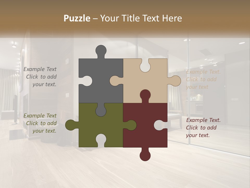 A Room With A Mirror And A Bench In It PowerPoint Template