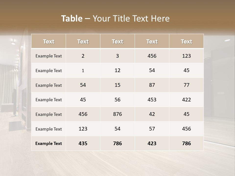 A Room With A Mirror And A Bench In It PowerPoint Template