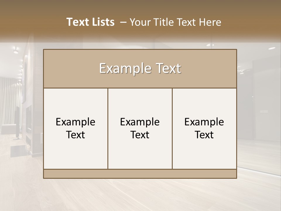 A Room With A Mirror And A Bench In It PowerPoint Template