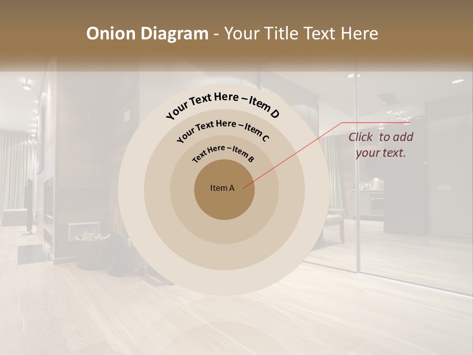 A Room With A Mirror And A Bench In It PowerPoint Template
