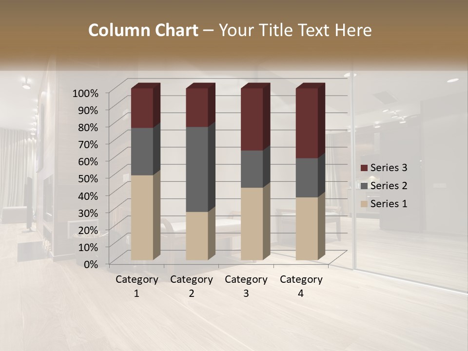 A Room With A Mirror And A Bench In It PowerPoint Template