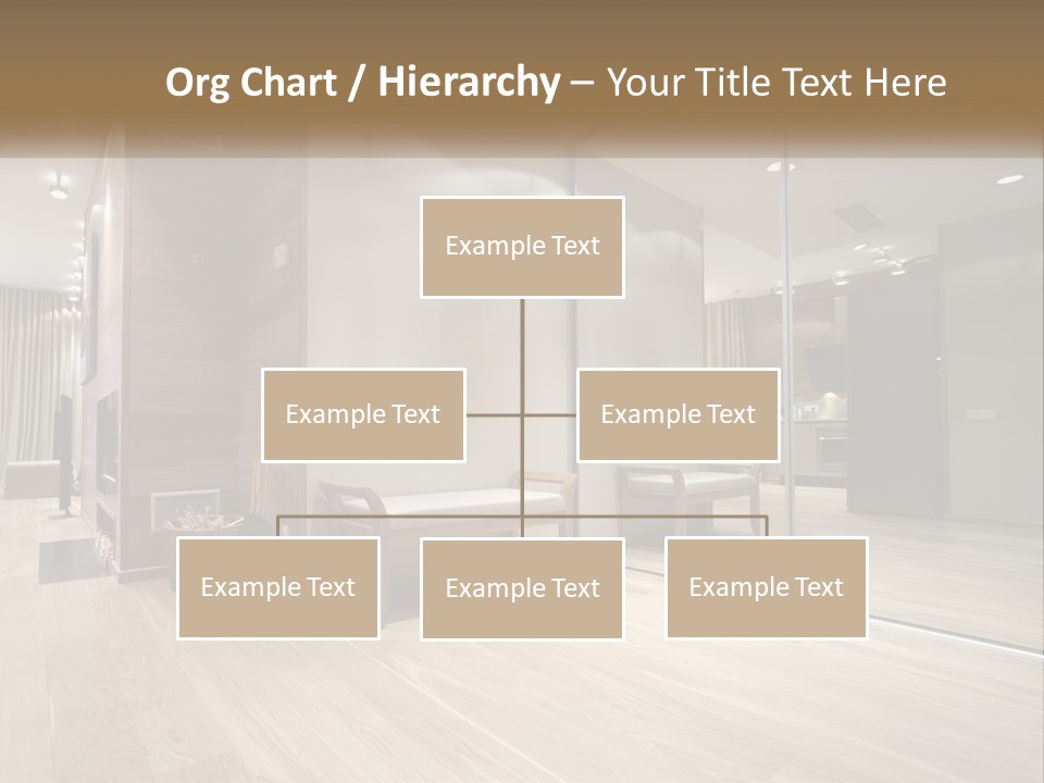 A Room With A Mirror And A Bench In It PowerPoint Template