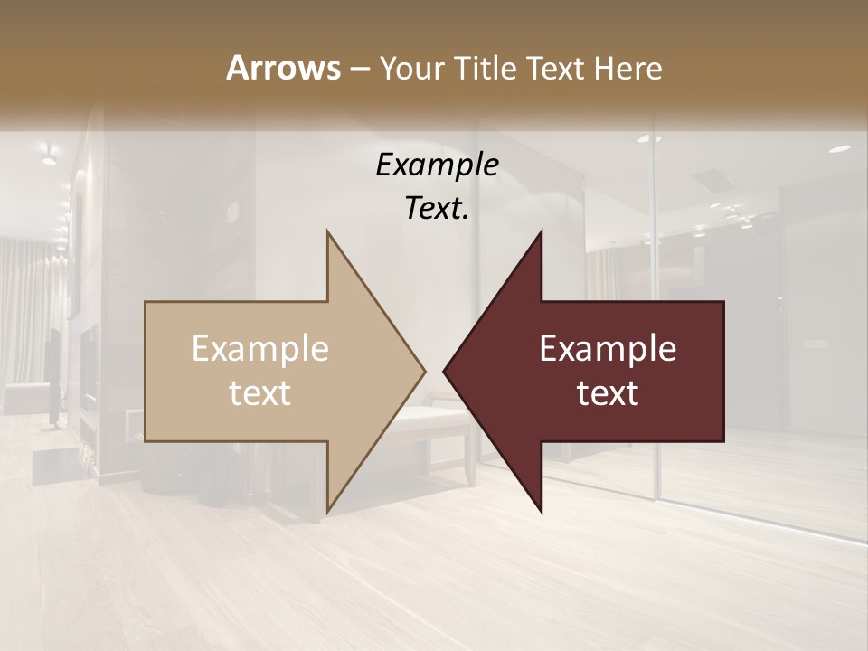 A Room With A Mirror And A Bench In It PowerPoint Template