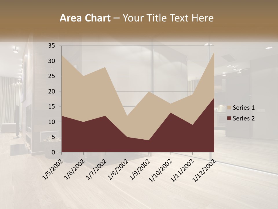A Room With A Mirror And A Bench In It PowerPoint Template