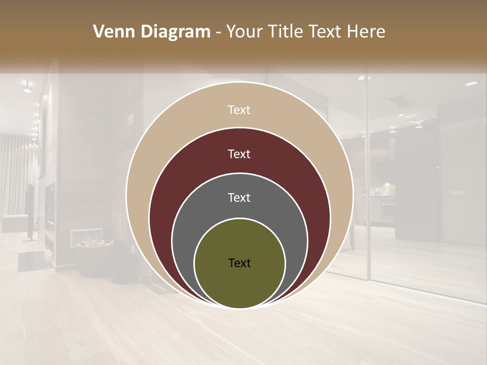 A Room With A Mirror And A Bench In It PowerPoint Template