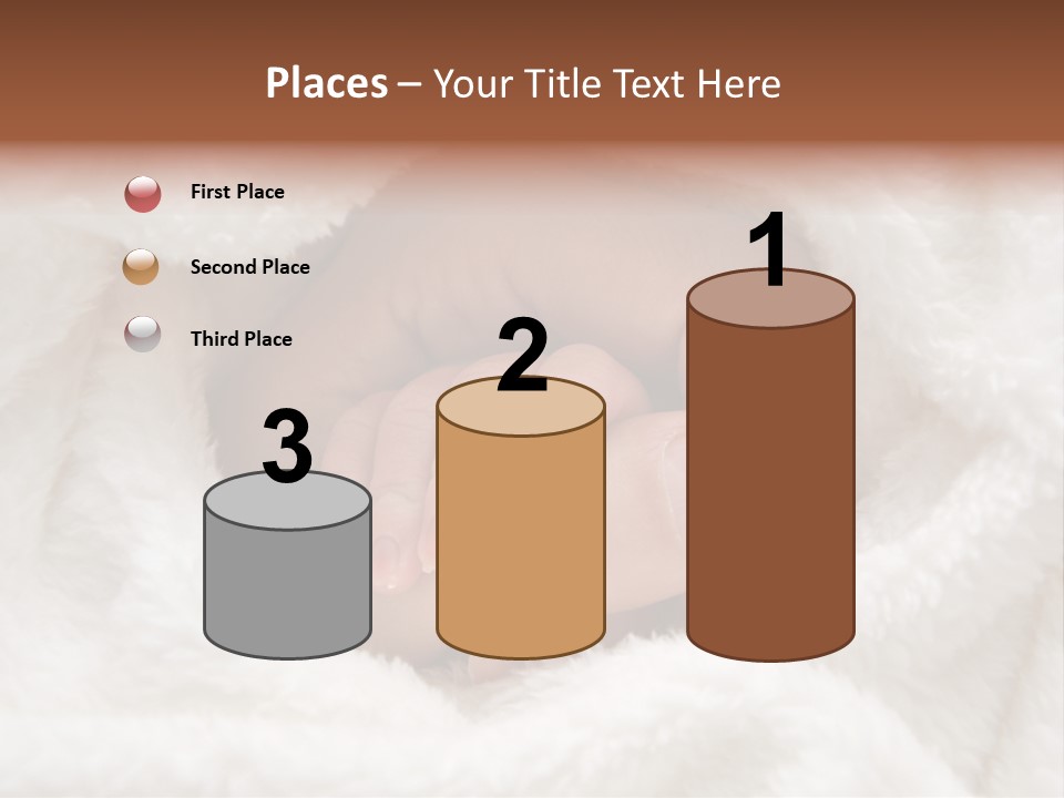 A Baby's Hand Wrapped In A Blanket PowerPoint Template